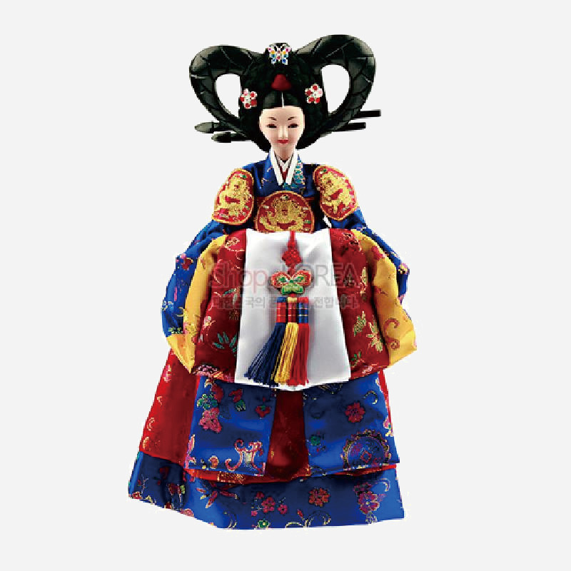 한복인형-황후 - 한국의 전통의복을 재현한 한복인형