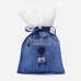 복을 담은 모시 주머니 (소)-청색