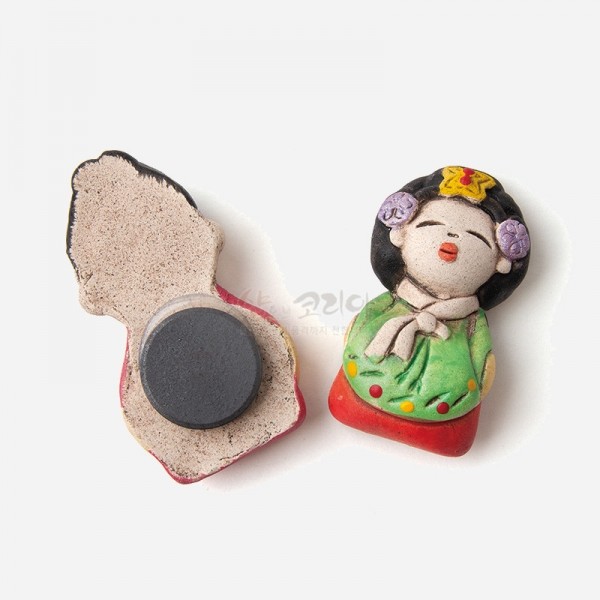 냉장고 자석 황토 -왕과왕비 - 늘 생활속에 함께하는 한국적인 선물