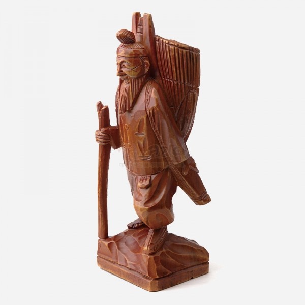 목각인형-지게를 진 조각상 - 인테리어, 외국인 가정 방문 선물로 추천하는 목각 인형 입니다.