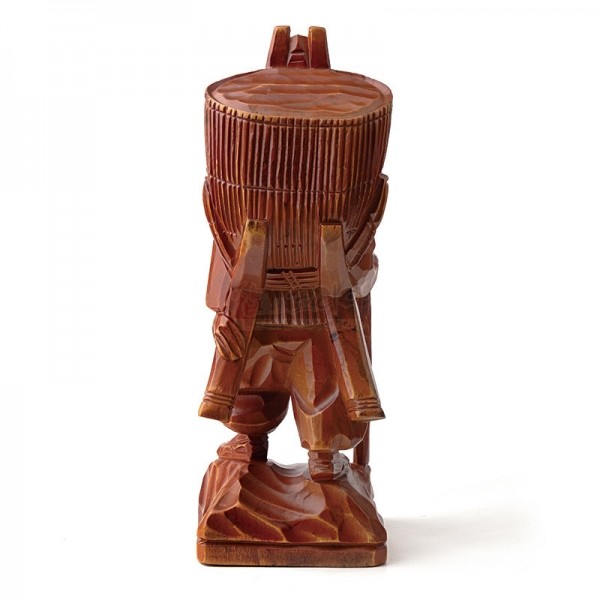 목각인형-지게를 진 조각상 - 인테리어, 외국인 가정 방문 선물로 추천하는 목각 인형 입니다.