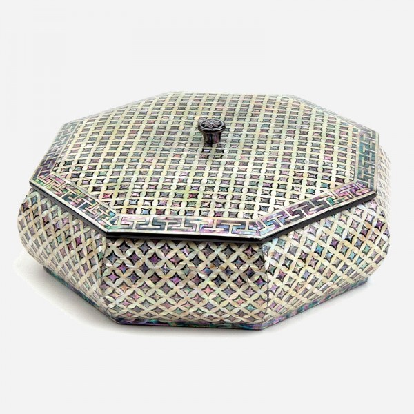 박인호작 팔각다용도함-전통무늬 - 나전칠기 중요무형문화재113호 박인호선생님의 수작