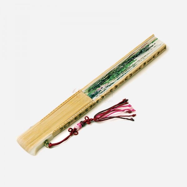 소단 홍현희 작 전통 접부채 - 봄 (합죽선) - 직접 그림을 그린 특별한 부채