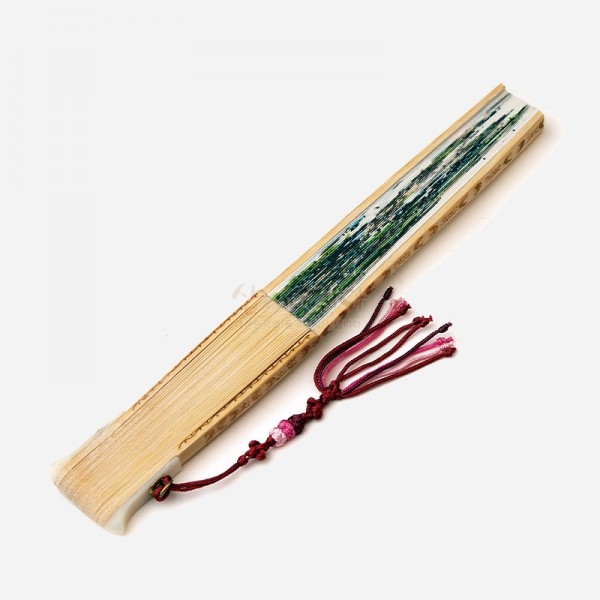 소단 홍현희 작 전통 접부채 - 여름(합죽선) - 직접 그림을 그린 특별한 부채