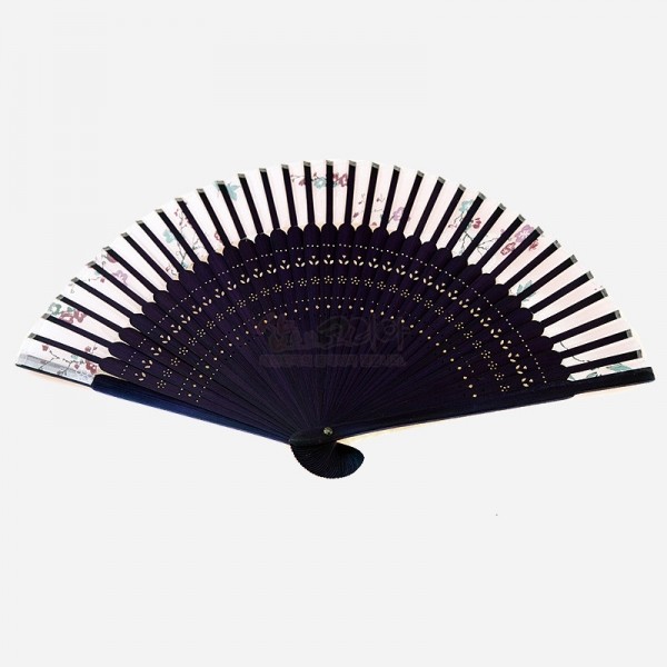 작은 실크수공부채-매화 - 작고 고급스러운 수공예 실크부채