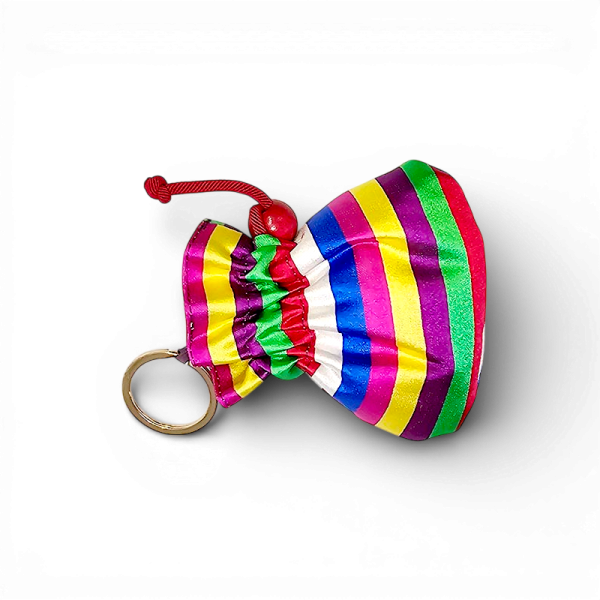 색동 복주머니 키링 - 복을 부르는 예쁜 한국전통 색동 복주머니