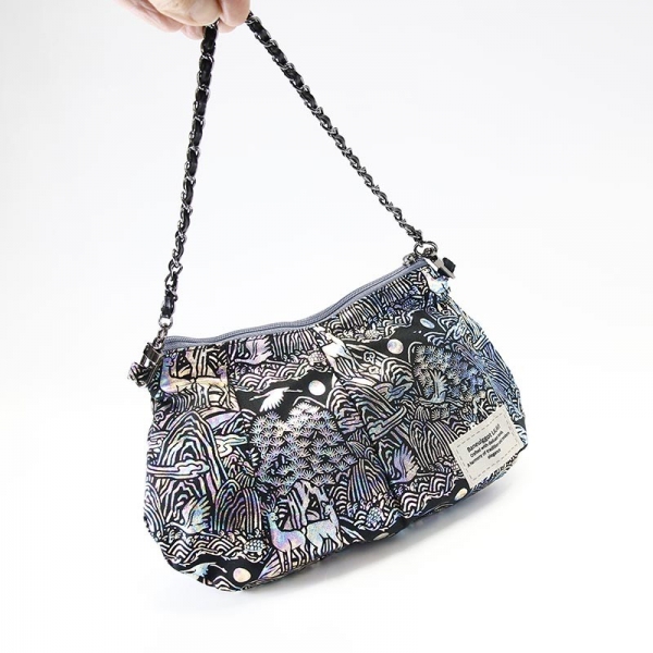 십장생 작은핸드백 - 나전칠기 은빛 자개를 모티브로 만든 십장생핸드백