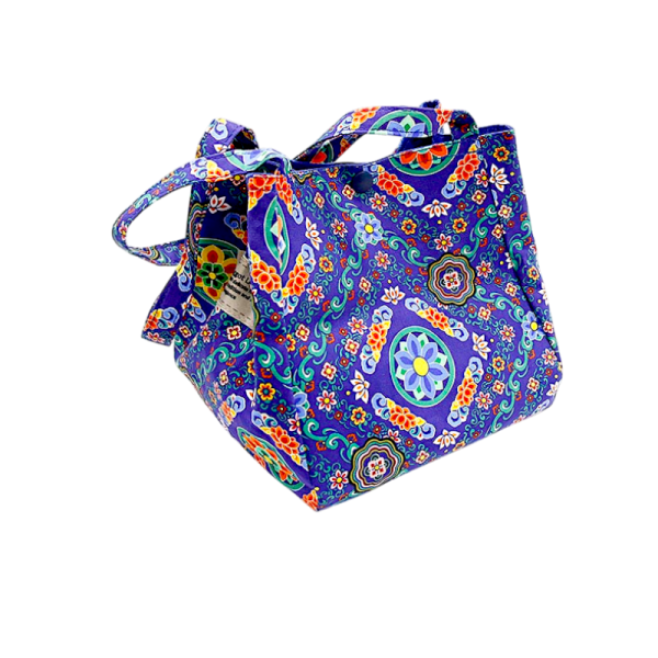 단청 미니토트백 - 한국 전통 단청 문양을 작은 가방에 표현한 특별한 디자인 제품