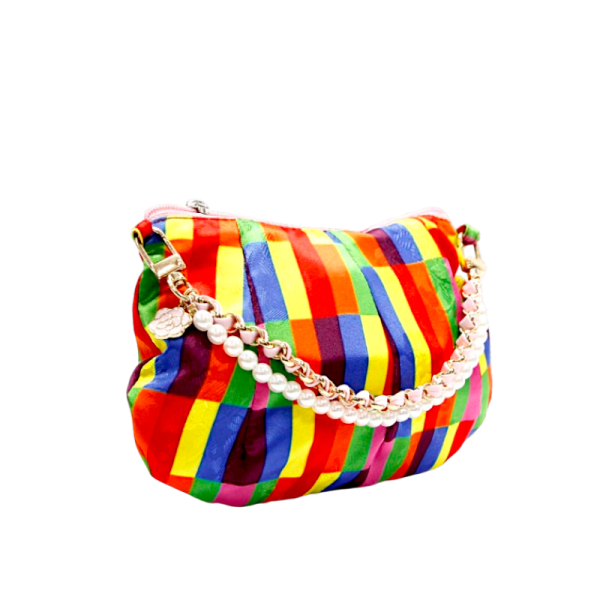 한국 전통문양 미니 핸드백 - 단청, 색동의 화려함과 진주의 우아함으로  한국적 아름다움을 더하는 특별한 미니백