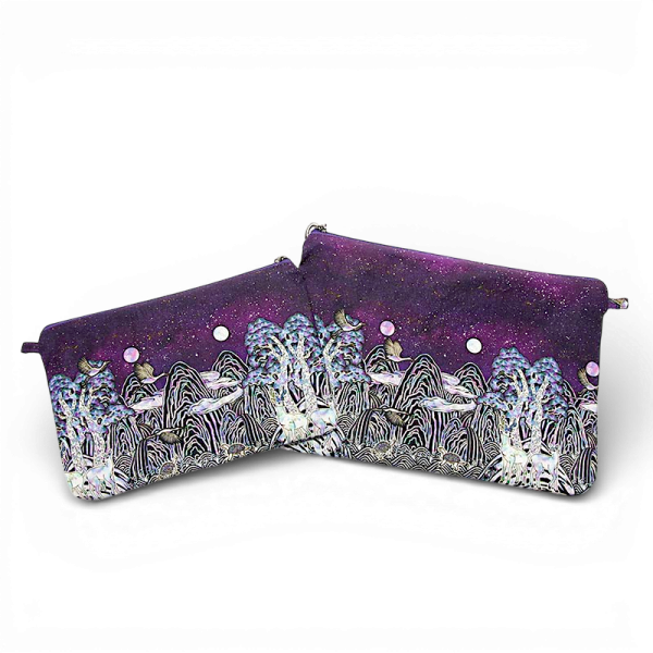 일월오봉도 십장생 파우치 - 한국의 일월오보도 ,십장생디자인으로 건강하고 복된 행복을 담은 파우치