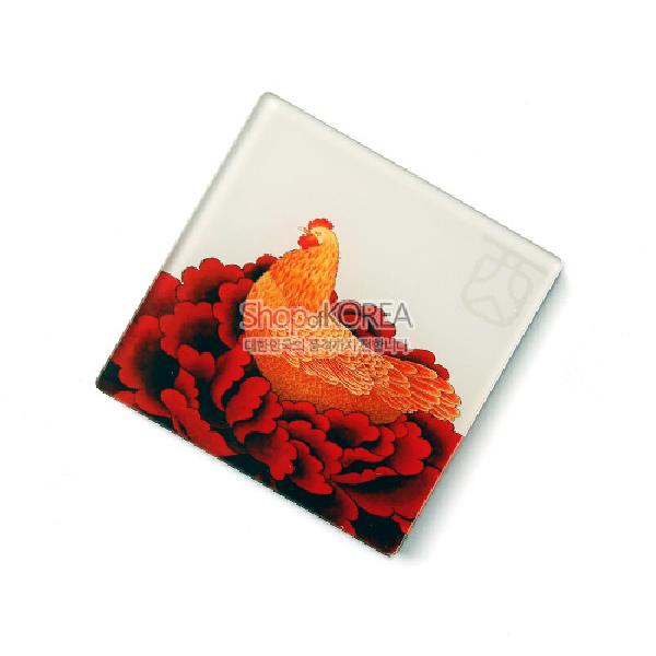 민화메모홀더- 암탉 - 닭을 모티브로 디자인된 메모자석