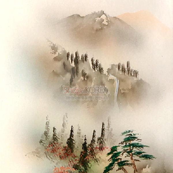 족자小-산수도(가을) - 화려하고 섬세한 붓터치의 족자