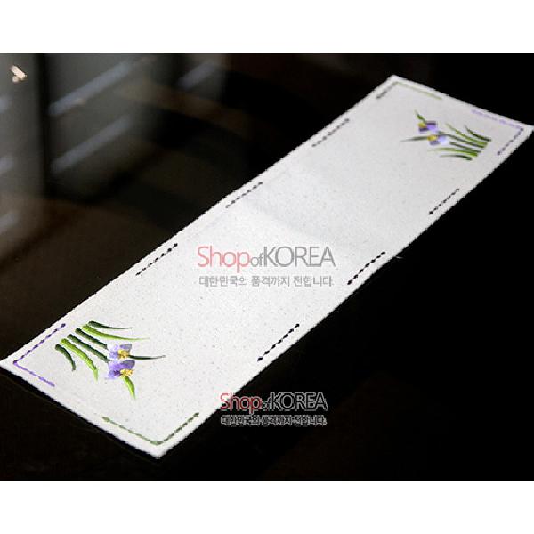 광목 식탁보 - 난초 - 아름다운 전통무늬 식탁보