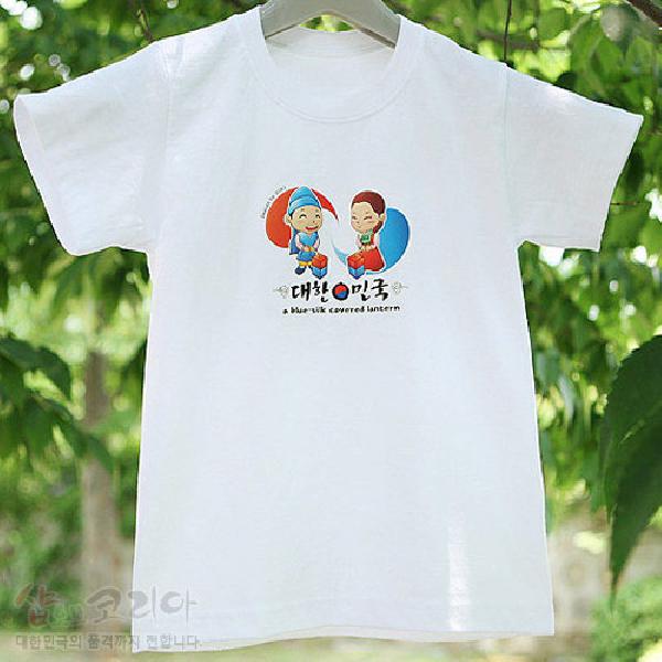 3D입체 발포티셔츠-청사초롱 - 입체감이 살아 있는 전통무늬 티셔츠