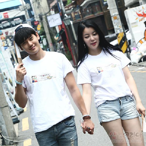 3D 친환경 입체발포 티셔츠 - 혼례 - 입체감이 살아 있는 전통무늬 티셔츠