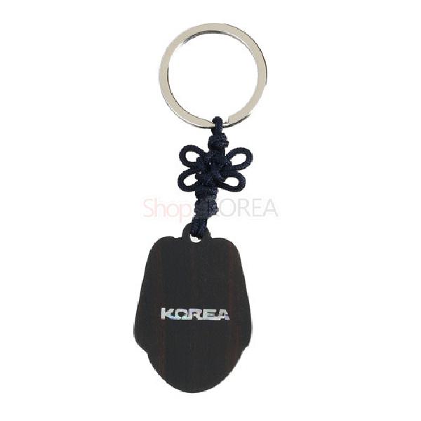 흑단열쇠고리-부네탈 - 자개와 은칠로 귀엽게 표현한 제품