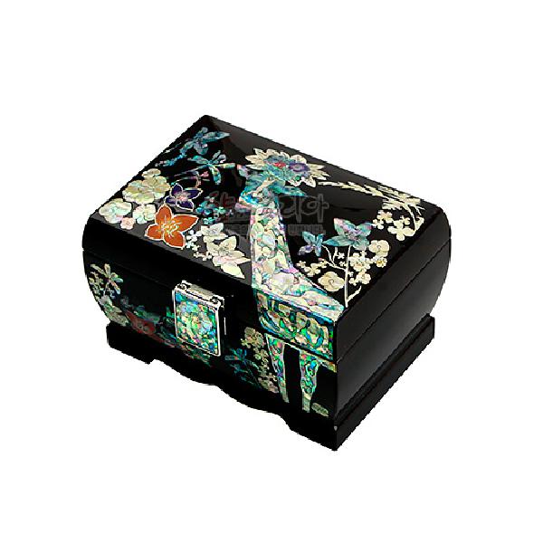 화조기린 유광굴림보석함 - 정교한 자개장식이 돋보이는 보석함
