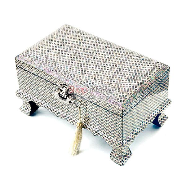 박인호 작 나전 굴림다리보석함 특대-전통무늬 - 화려한 자개가 아름다운 보석함