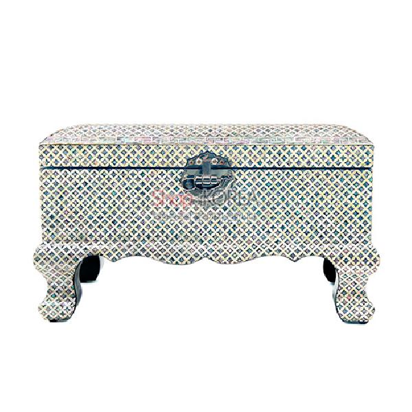 박인호 작 나전 굴림다리보석함 특대-전통무늬 - 화려한 자개가 아름다운 보석함