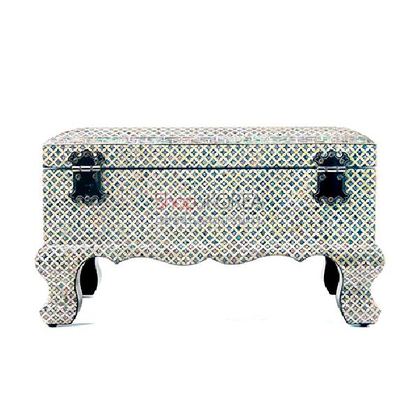 박인호 작 나전 굴림다리보석함 특대-전통무늬 - 화려한 자개가 아름다운 보석함