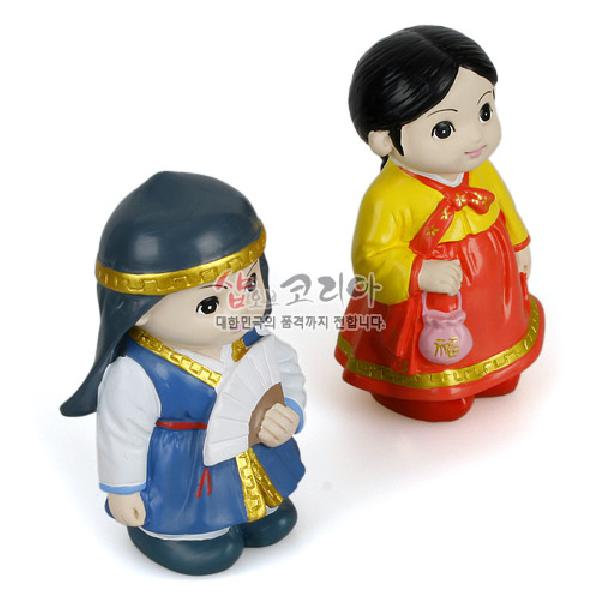 민속인형大 - 춘향과몽룡 - 멋스러운 한복을 입은 춘향과 몽룡
