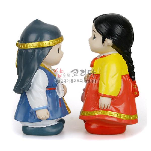 민속인형大 - 춘향과몽룡 - 멋스러운 한복을 입은 춘향과 몽룡
