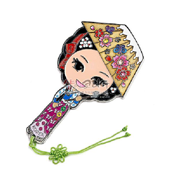 한복손거울-어우동(곰방대) - 디자인이 예쁜 한복 손거울