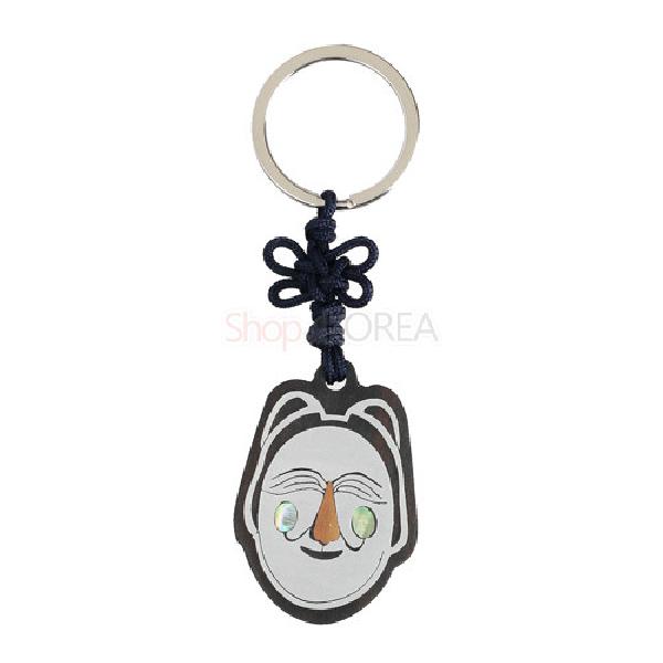 흑단열쇠고리-부네탈 - 자개와 은칠로 귀엽게 표현한 제품