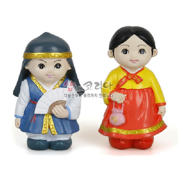 민속인형大 - 춘향과몽룡 - 멋스러운 한복을 입은 춘향과 몽룡