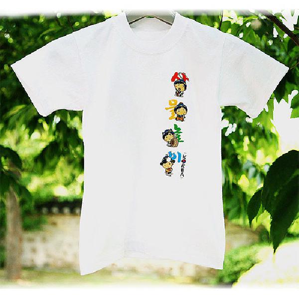 3D입체 발포티셔츠-사물놀이 - 입체감이 살아 있는 전통무늬 티셔츠