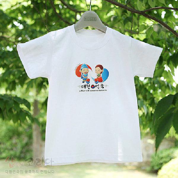 3D입체 발포티셔츠-청사초롱 - 입체감이 살아 있는 전통무늬 티셔츠