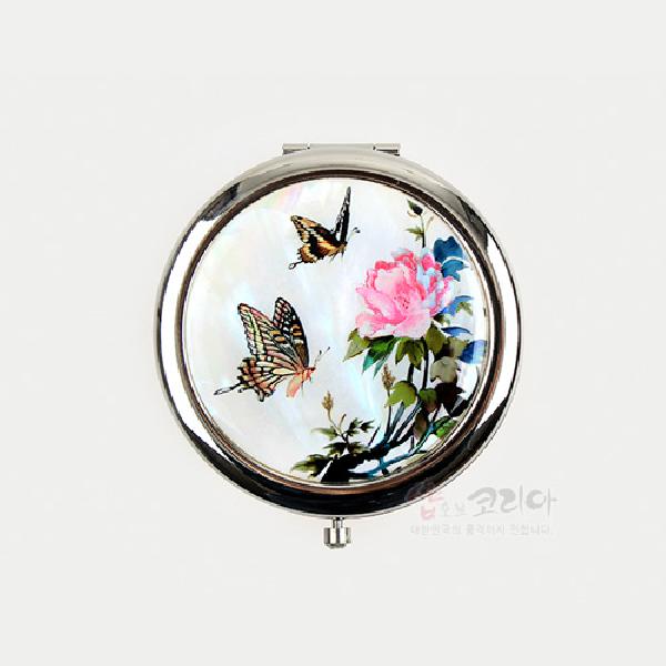 자개원터치손거울-담화나비 - 고급스러운 자개와 아름다운 디자인