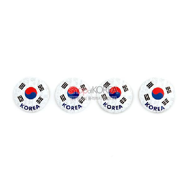 원형메모홀더4종-태극기 - 대한민국 메모자석