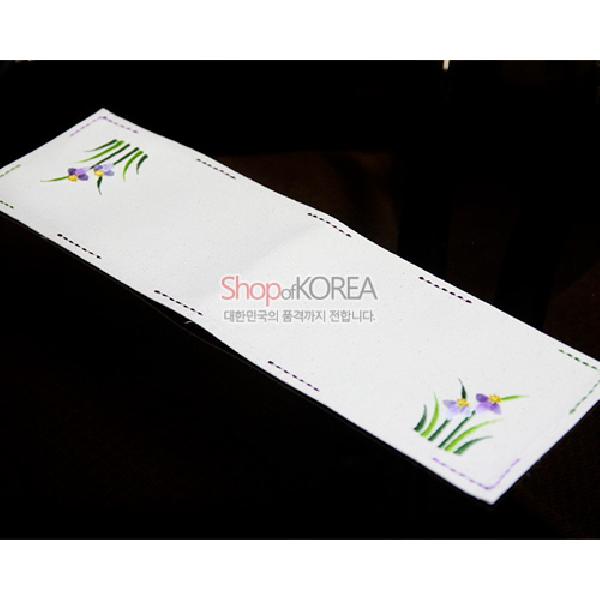 광목 식탁보 - 난초 - 아름다운 전통무늬 식탁보