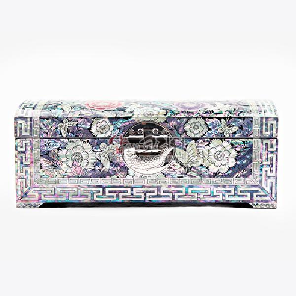 나전칠기 굴림자개 꽃나비보석함 - 화려한 자개가 아름다운 보석함